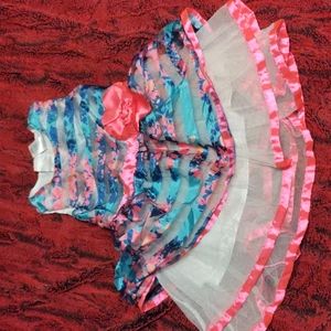 Bright floral kids dress